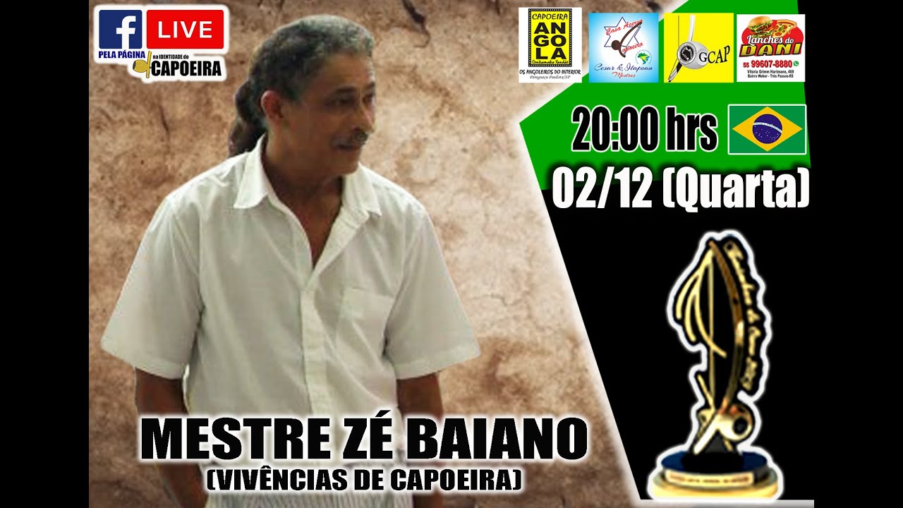 171&ordf; LIVE NA IDENTIDADE DO CAPOEIRA - MESTRE Z&Eacute; BAIANO