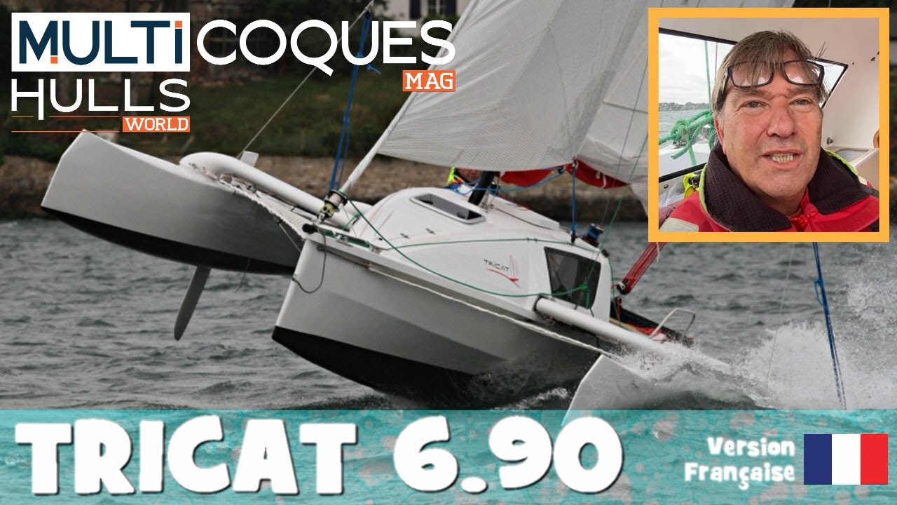 Tricat 6.90 trimaran - Essai en exclusivité par forte brise - Multicoques Mag