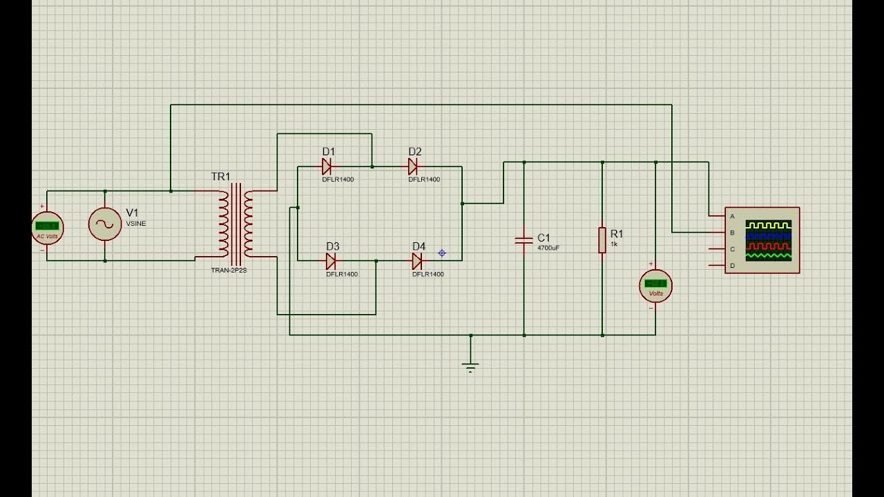 Designing an Arduino Power Supply Adapter & Rectifier Circuit in Proteus | Step-by-Step Tutorial