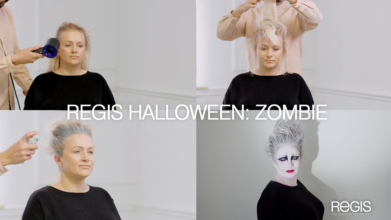 Zombie Halloween hair tutorial: #trickorregis