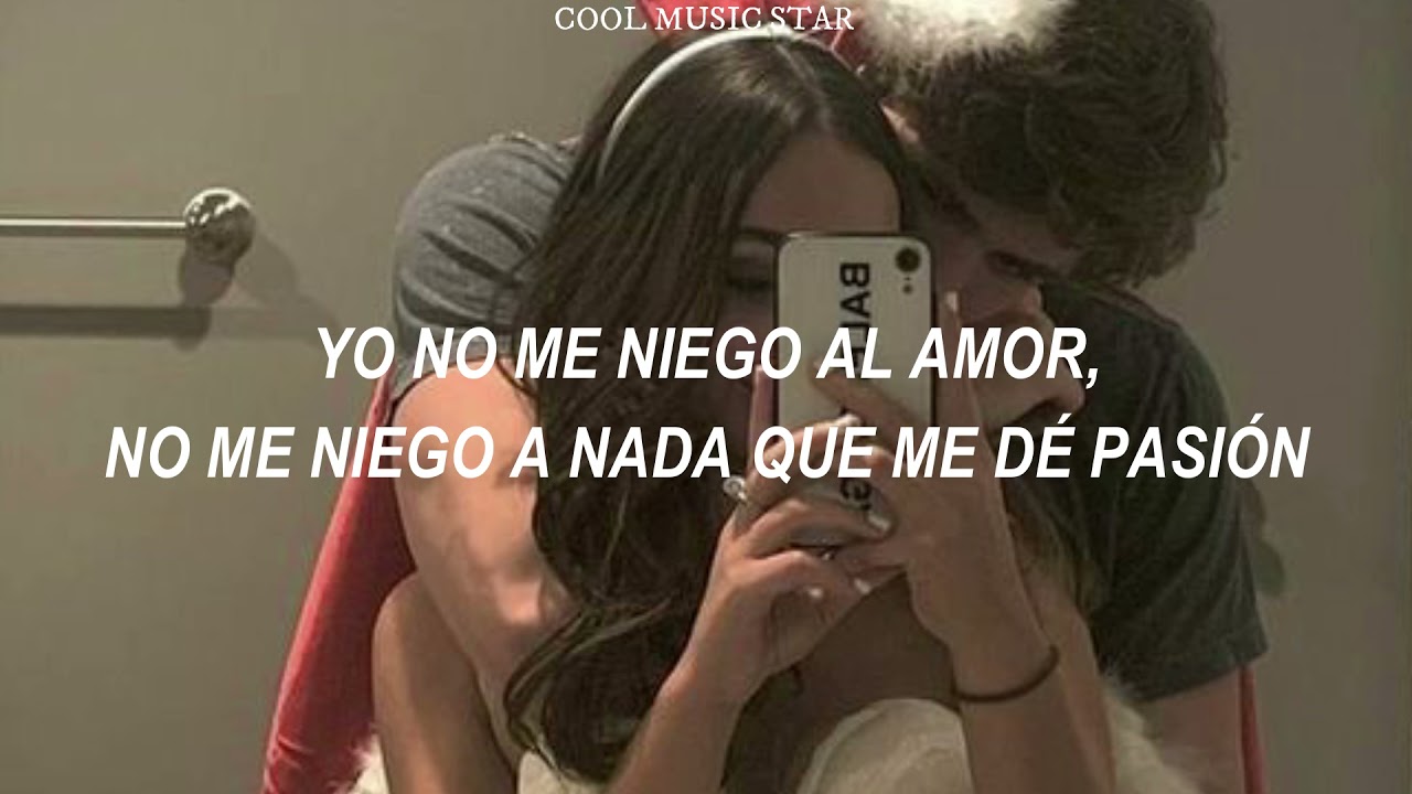 yo no me niego al amor, no me niego a nada que me de pasión