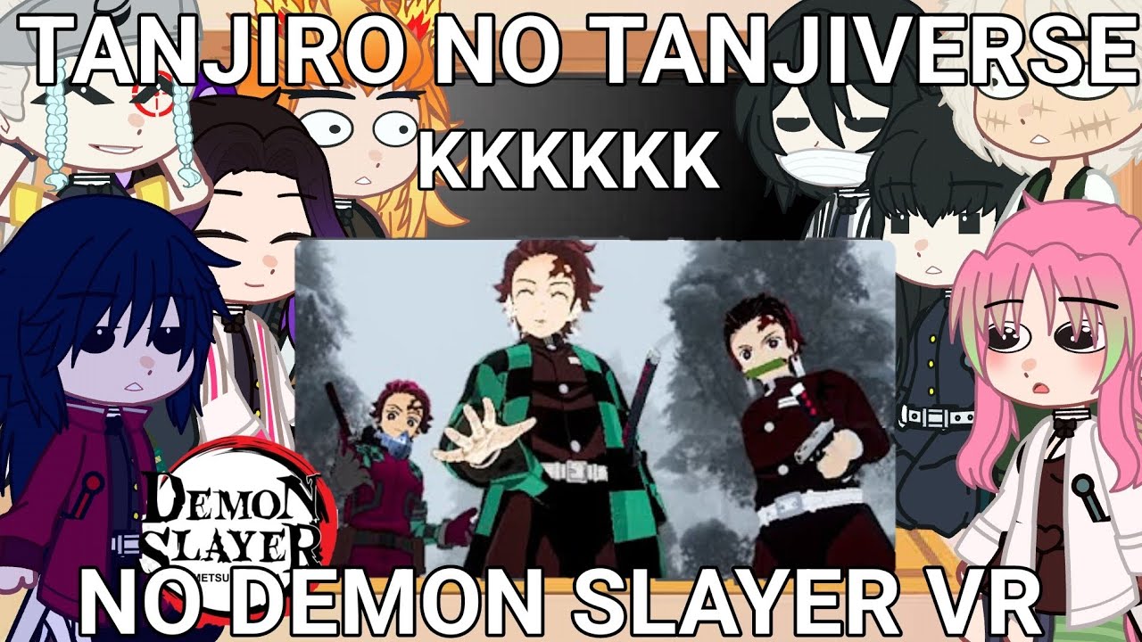 Hashiras react TANJIRO NO TANJIVERSE😂❤️DEMON SLAYER VR