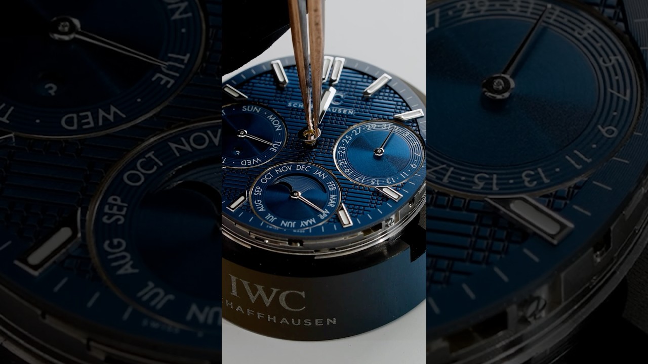 IWC watchmaker Thomas Zimmerman assembles the new Ingenieur Perpetual Calendar 41.