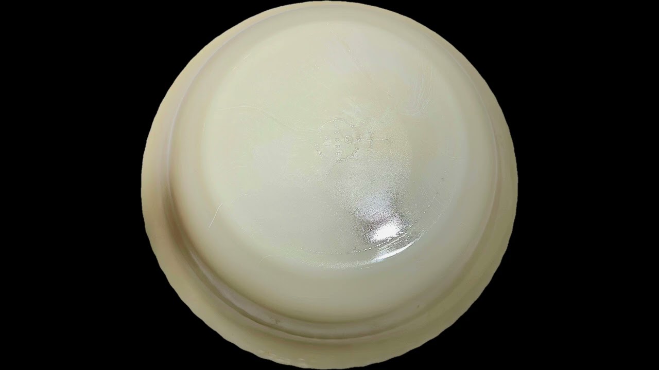 Colorex Vidro Opalina Creme Canelado Vintage Jogo 3 Travessas