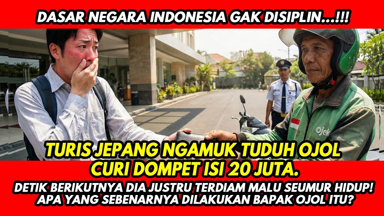 MALU SENDIRI! Niat Marah-marah Karena Dompet Hilang, Turis Jepang Ini Terdiam Saat