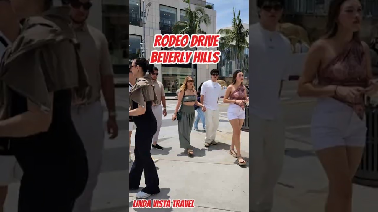 Beverly Hills Walking Tour #rodeodrive #beverlyhills #losangeles #travel #shorts #luxurylifestyle