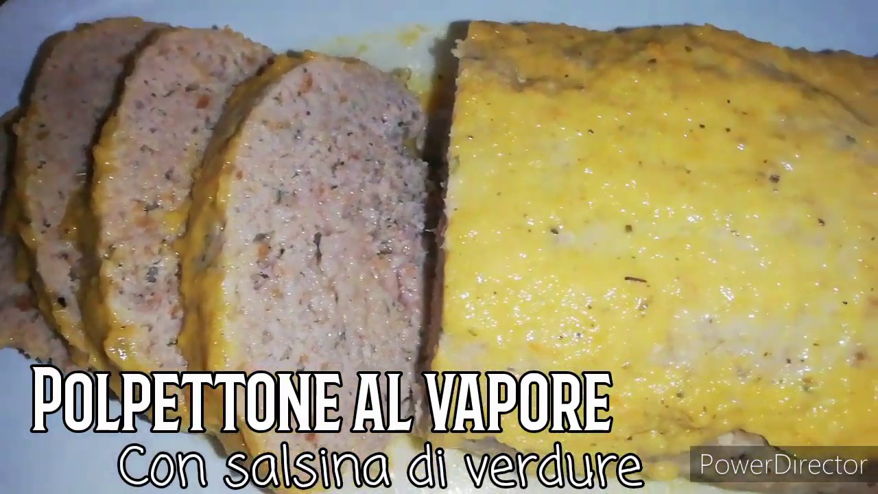 Polpettone al vapore con salsina di verdure con mounsieur cuisine connect
