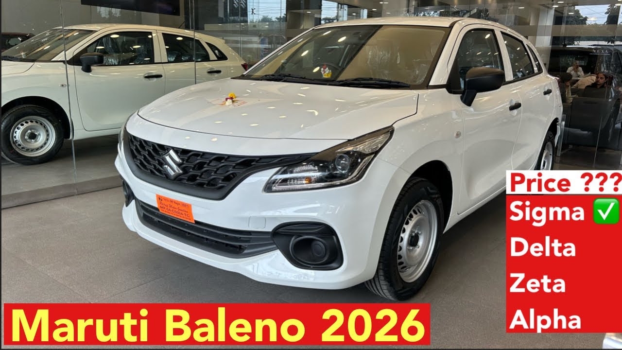 New Base Model Baleno Sigma 2026 l Price -features l #marutisuzuki 