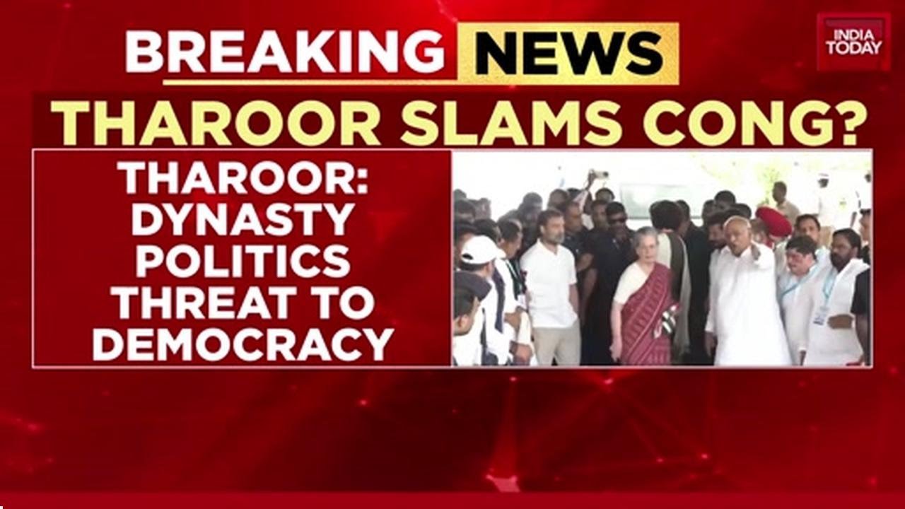 Shashi Tharoor Slams Congress?: 'Grave Threat' Attack On Gandhis, BJP | India Today News
