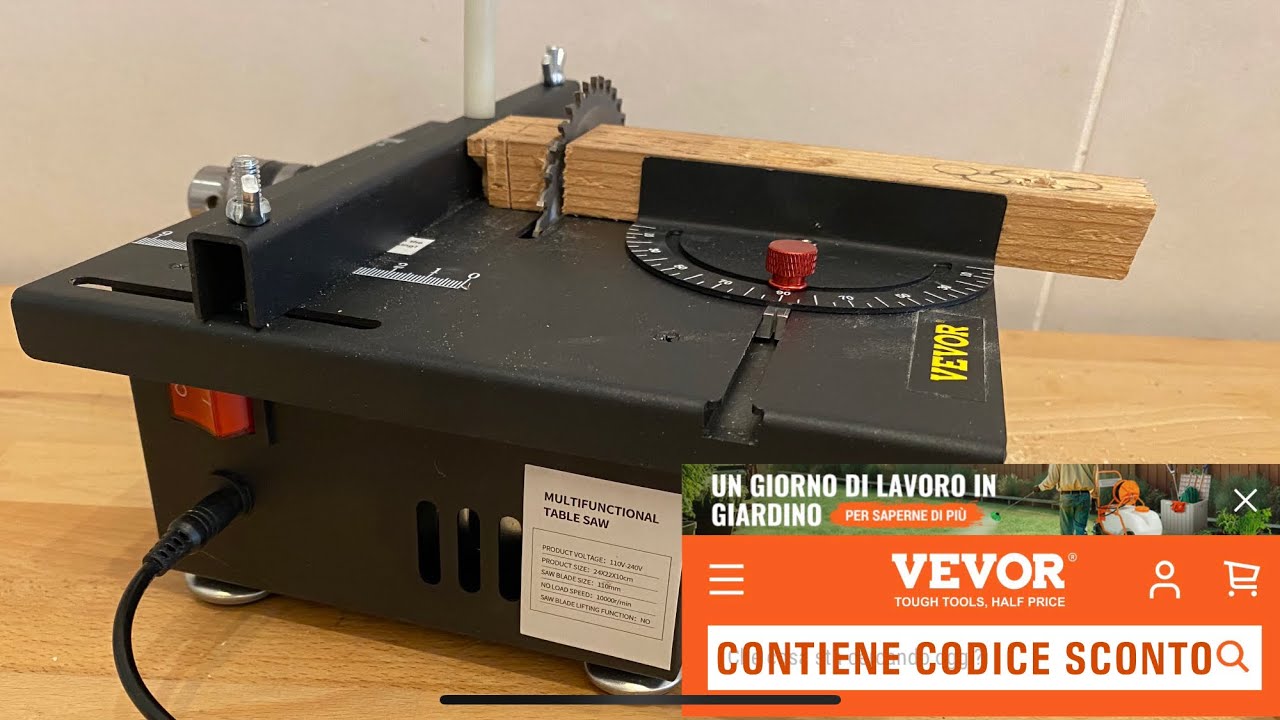 Mini Sega da Tavolo Multifunzionale Vevor