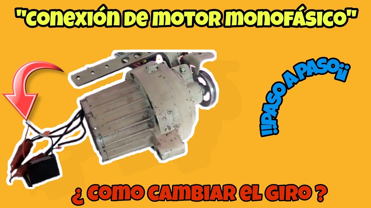 Como cambiar de giro un motor monofásico