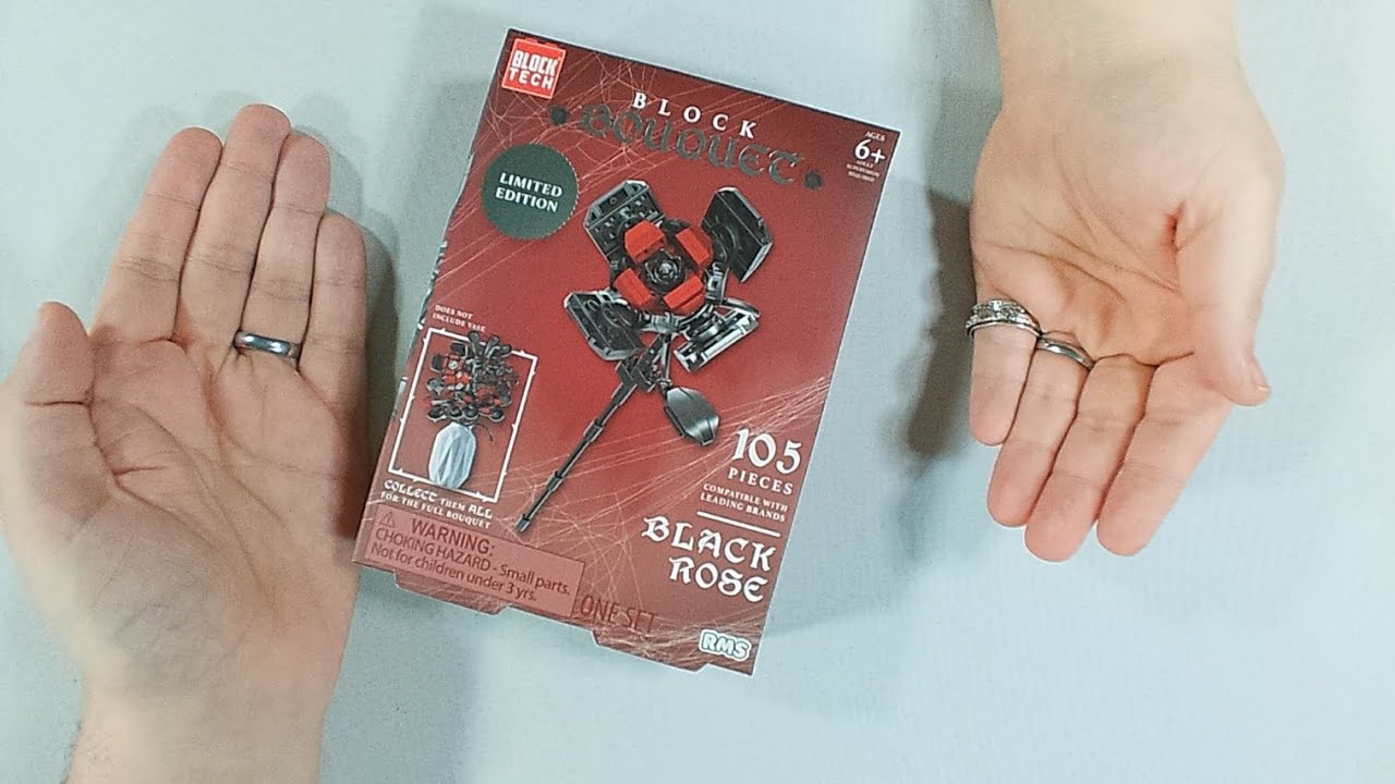 'Trick or Treat' Build of BLOCK TECH: Block Bouquet - Black Rose