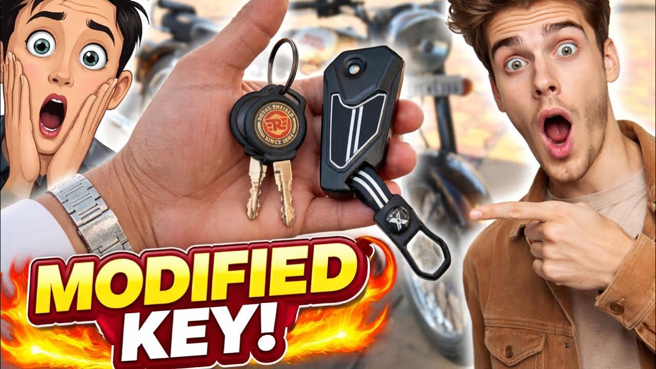 BIKE ROYAL ENFIELD MODIFIED KEY 🔑 #automobile #modified #key #tranding #accessories #viralvideo #yt 