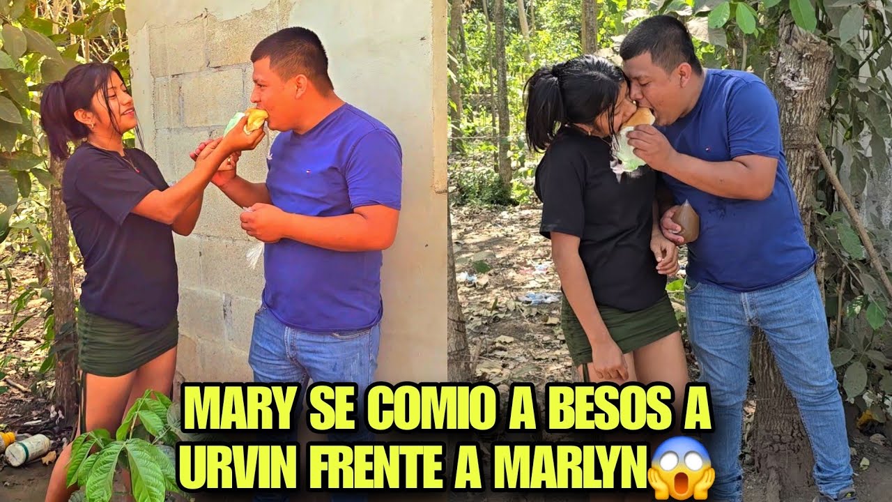 MARY y URVIN De Boca A Boca Se Dan Comida, Terminarón Comiendose A Puros Besos😱