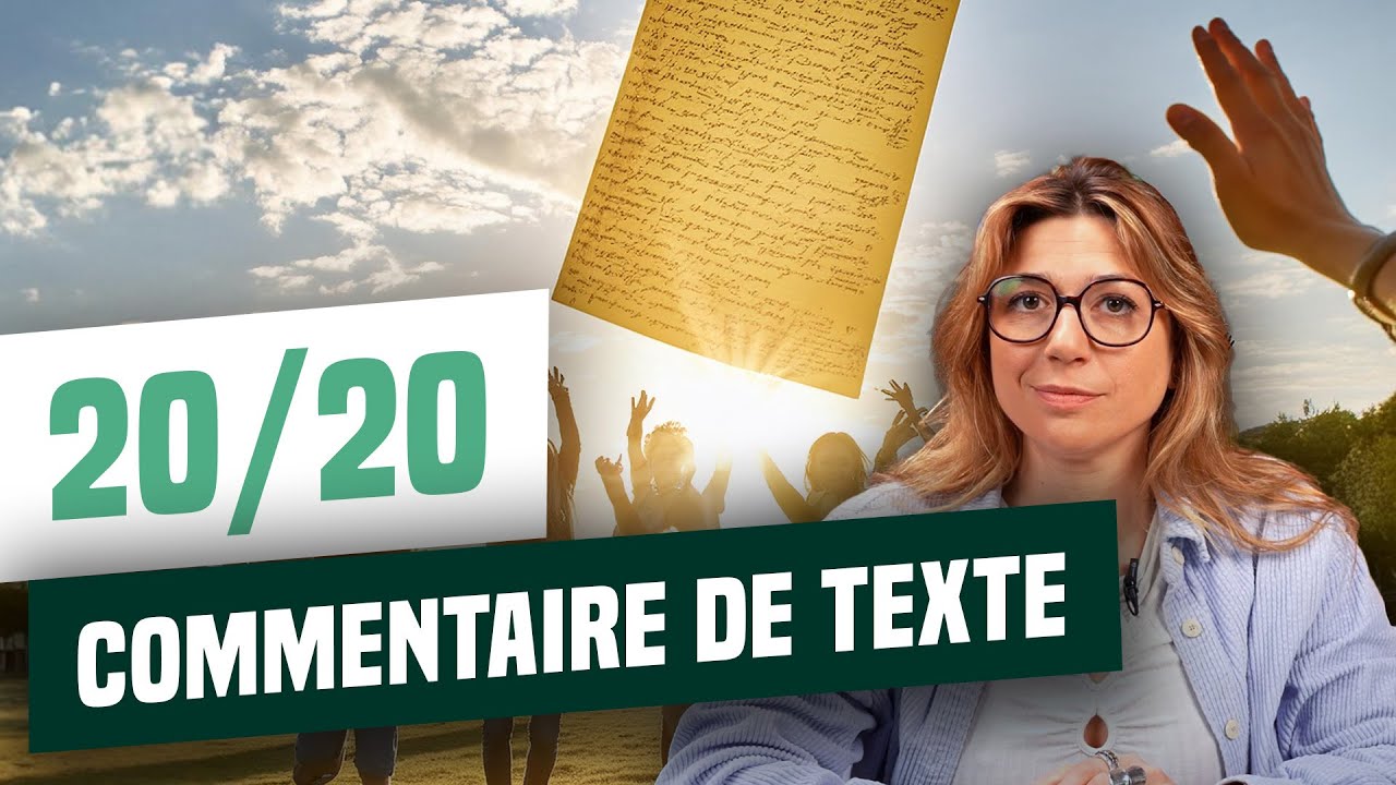 LA MÉTHODE POUR UN COMMENTAIRE DE TEXTE PARFAIT - Bac de Français 2025