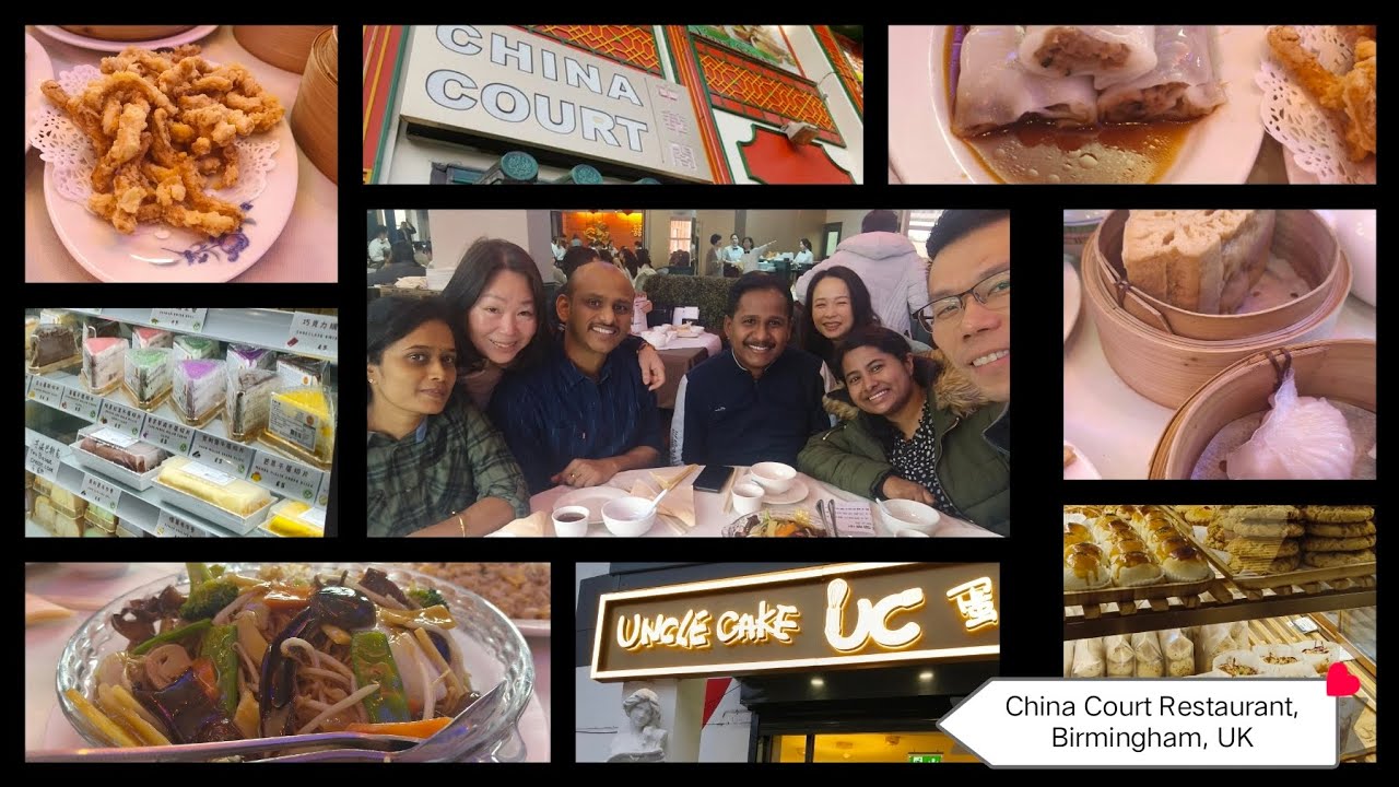 China Court Restaurant & Uncle Cake,Birmingham, UK- Chinese Food Experience with Chinese Friends😍🍜🍴
