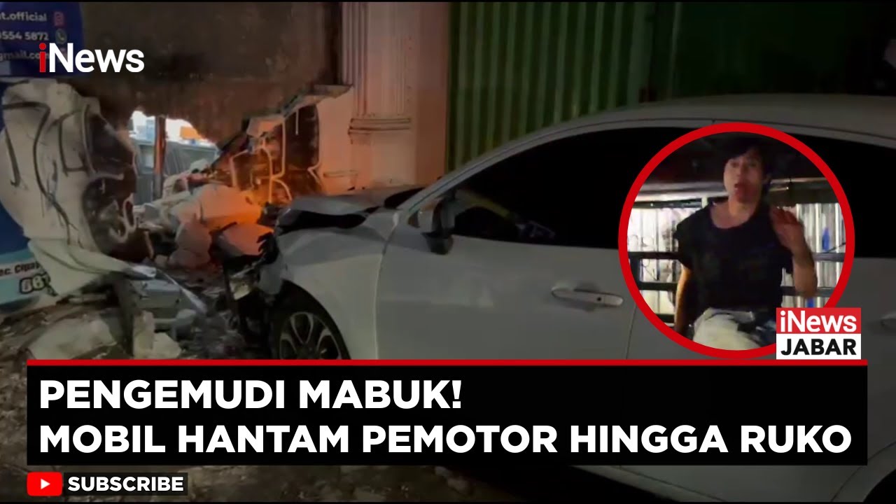 Diduga Pengemudi Mabuk! Mobil Tabrak Sejumlah Motor di Citayam | iNews Jabar