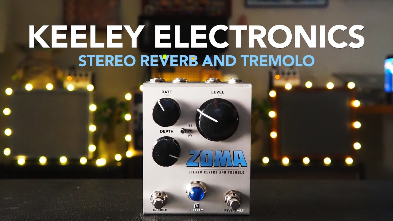 Keeley Electronics // ZOMA Stereo Reverb and Tremolo (Stereo Demo)