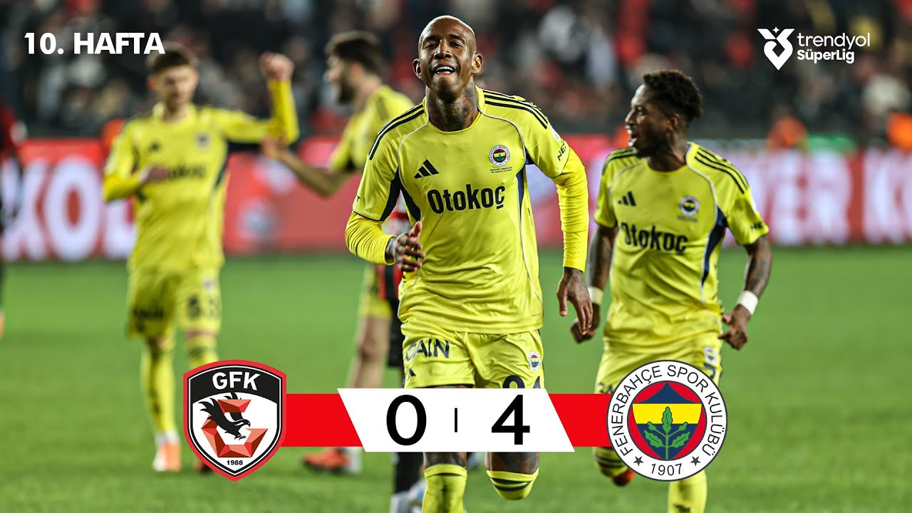 Gaziantep FK (0-4) Fenerbahçe - Highlights/Özet | Trendyol Süper Lig - 2025/26