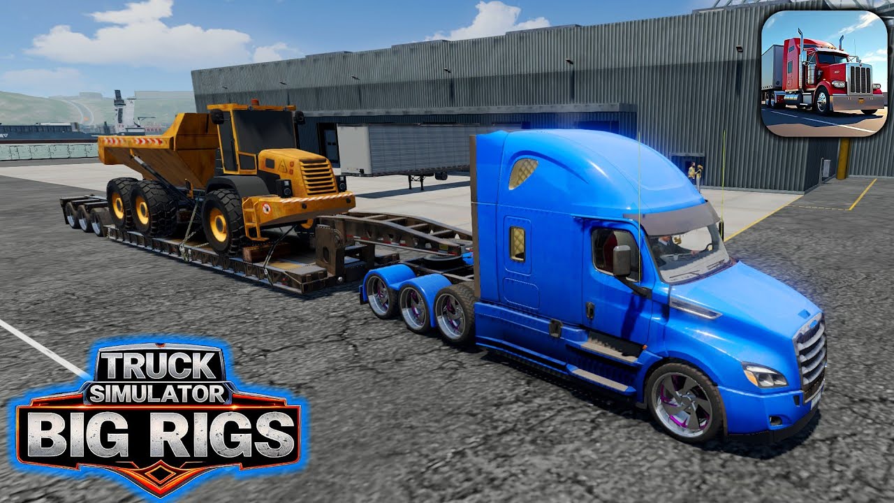 FLIGHTLINEAR CASDIA Transportando Máquina pesada -Truck Simulator Big Rigs Gameplay 