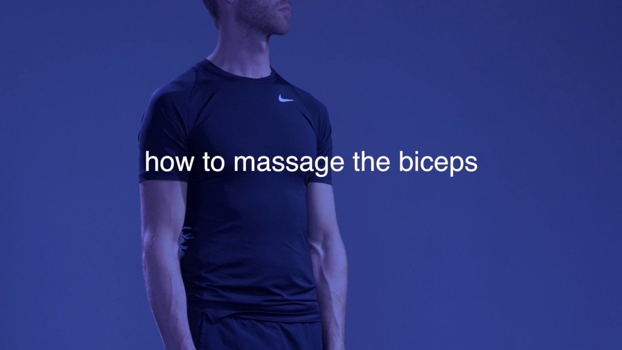 How to massage the biceps muscles with a percussive massager | Deep-tissue massage therapy tips