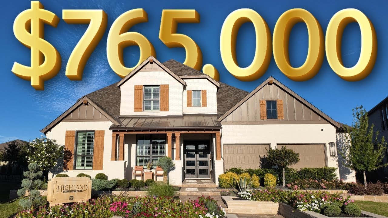 INCREDIBLE 2024 HIGHLAND MODEL HOME TOUR NEAR AUSTIN TEXAS!!