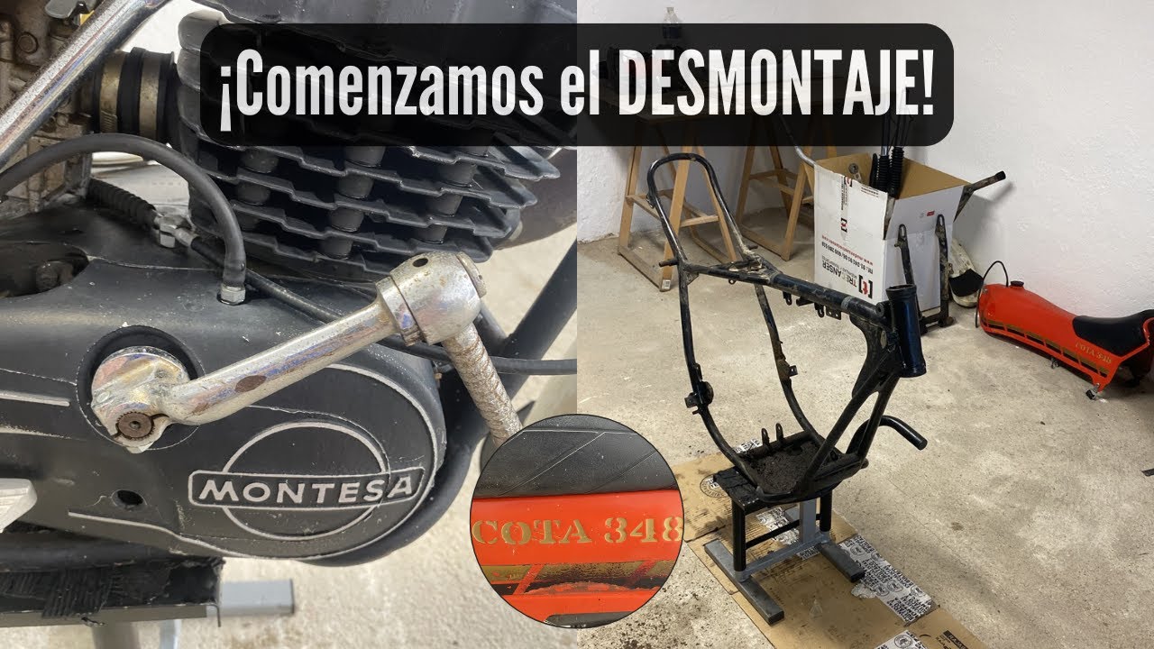 Capítulo 1. ✅COMENZAMOS el DESMONTAJE de la MOTO. Proyecto Montesa Cota 348.