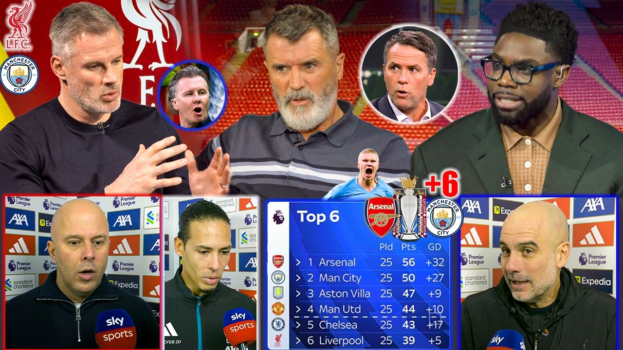Arsenal Under Pressure 🔥 Man City Comeback vs Liverpool 2-1! Title Race Gap 6 Points! Reds Out Top 4