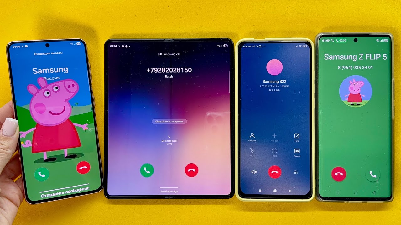 Incoming Call & FaceToCall Samsung S21, Xiaomi Mi 9T, Samsung Z Fold3, BlackView A200 Pro 