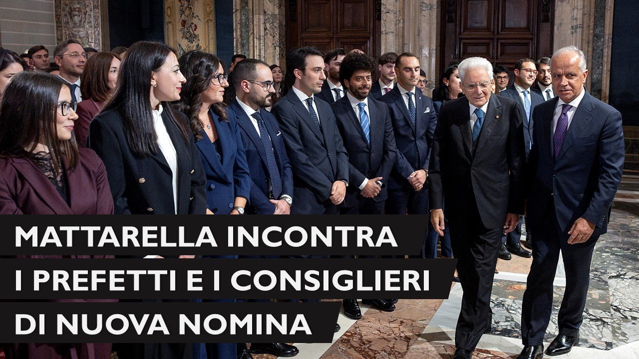 Mattarella incontra i Prefetti e i Consiglieri di nuova nomina
