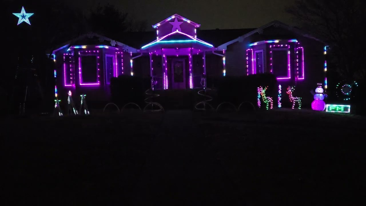 May Family Christmas Light Show 2025 Full show
