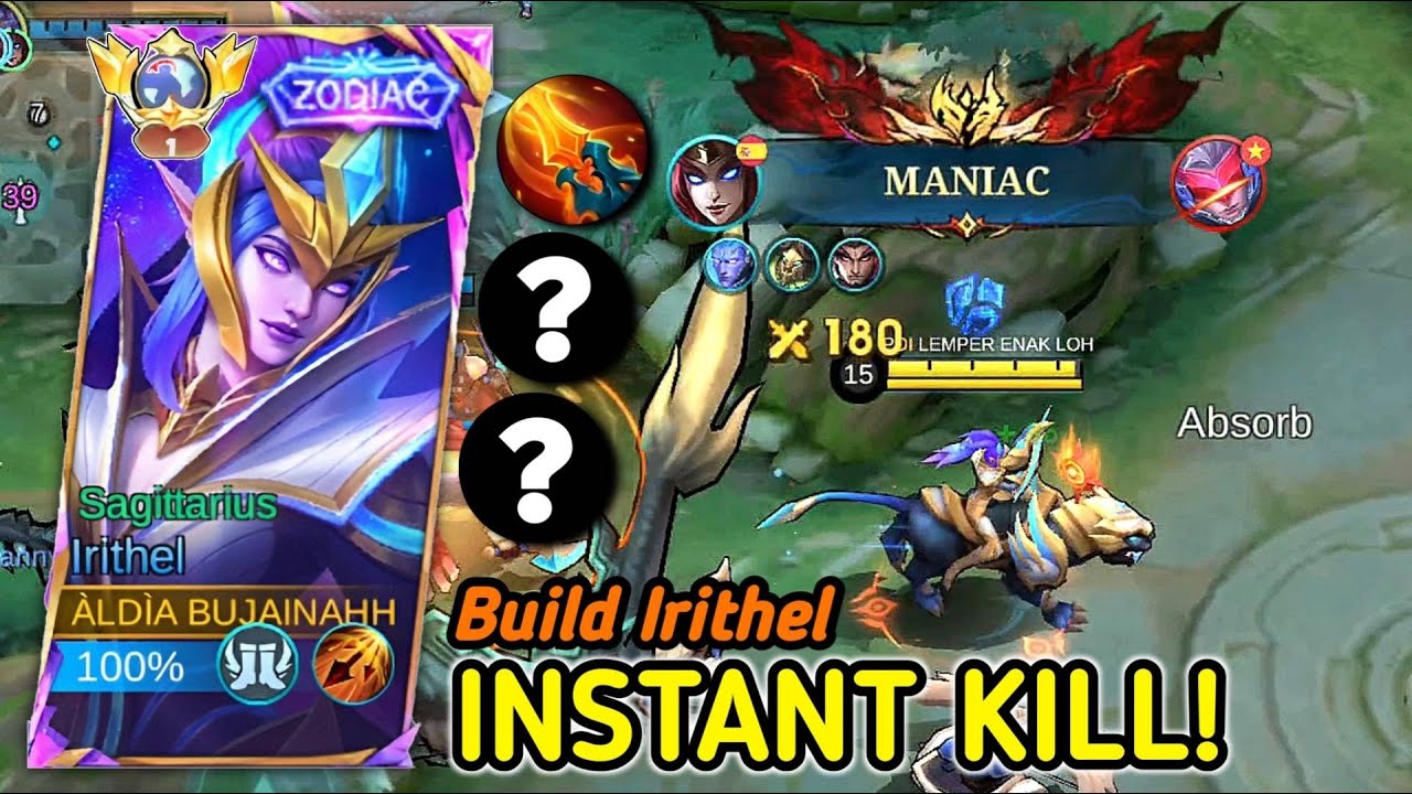 BUILD INSTANT KILL IRITHEL PALING SAKIT! MUSUH SAMPE KETAR KETIR | MLBB