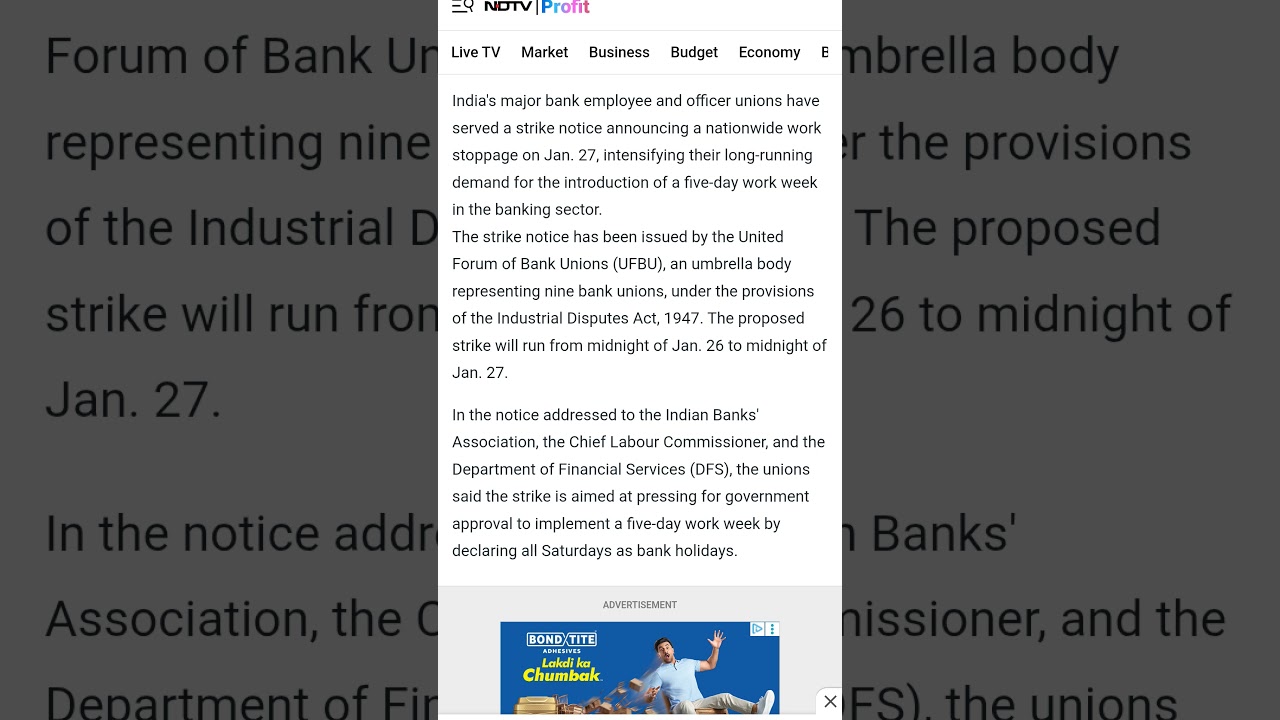 Bank Unions Announce Nationwide Strike Jan 27-What Are Their Demands #strike #union #bankingupdates
