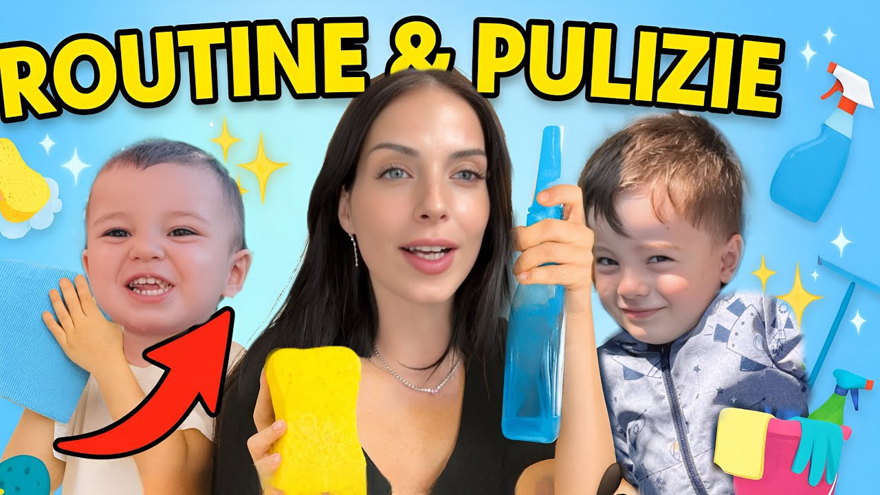 COME ORGANIZZARE le PULIZIE con i BAMBINI!🔥😱 (la mia routine semplice e veloce + Tips)