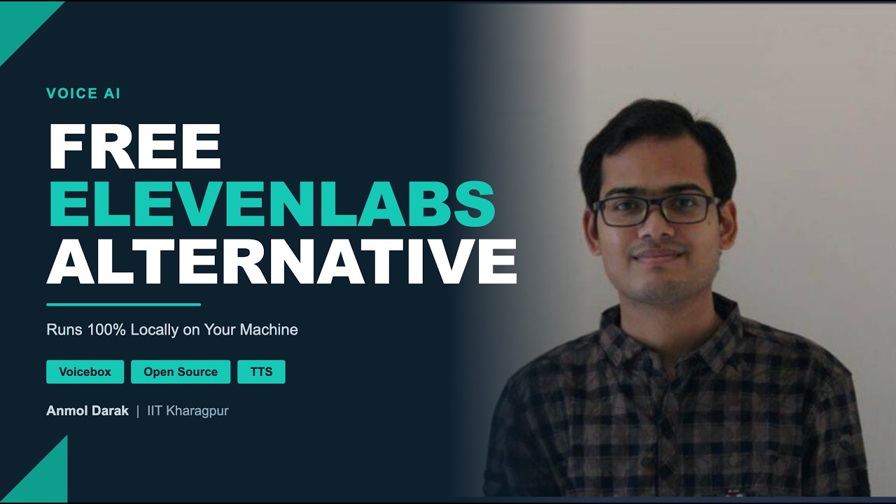 A free alternative to ElevenLabs - runs on your laptop
