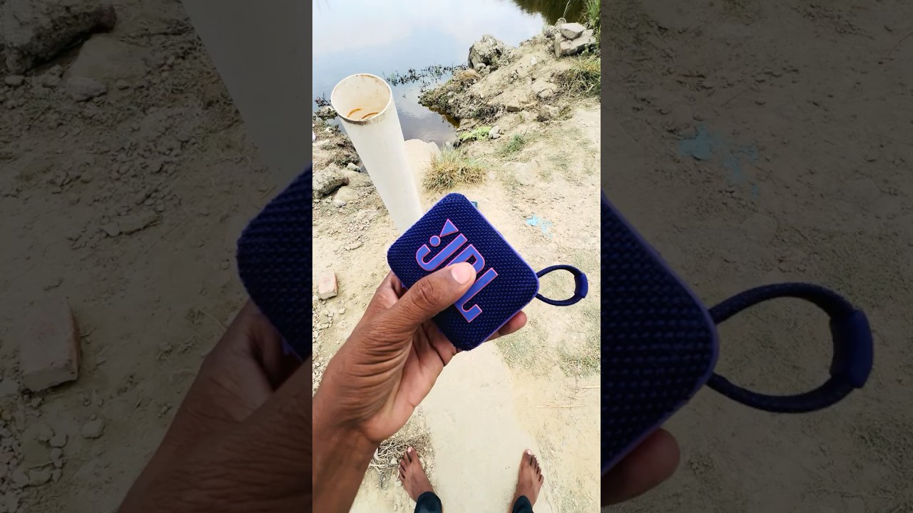 JBL speaker draw PVC pipe give pool