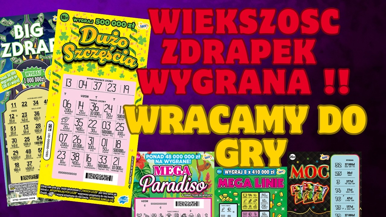 ODWET NA ZDRAPKACH! 🔥 Mega Paradiso i Dużo Szczęścia sypnęły!