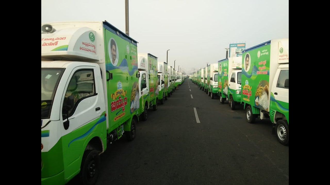 1000 Rice delivery Vehicles Rally at RK beach Visakhapatnam