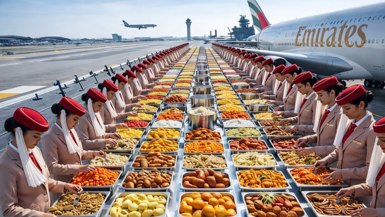 Inside Amazing Airline Food Processing - How Millions of Meals Are Made Every Day