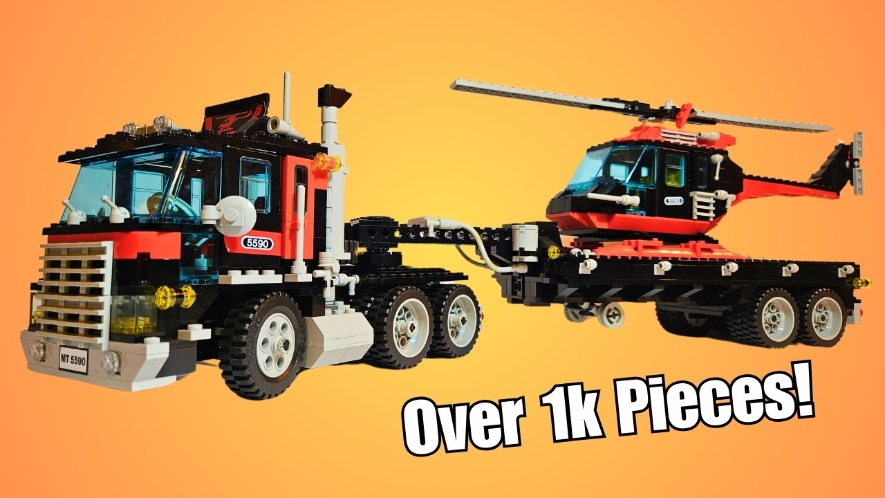 Lego MODEL TEAM 5590 Whirl N' Wheel Super Truck! (1990) Retro Speed Build & Review!