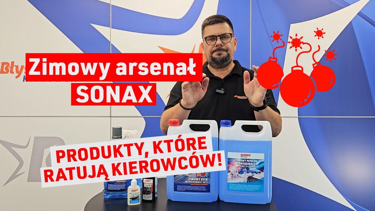 Odmrażacz do szyb, płyny do spryskiwaczy i inne. Przegląd oferty produktów zimowych marki SONAX