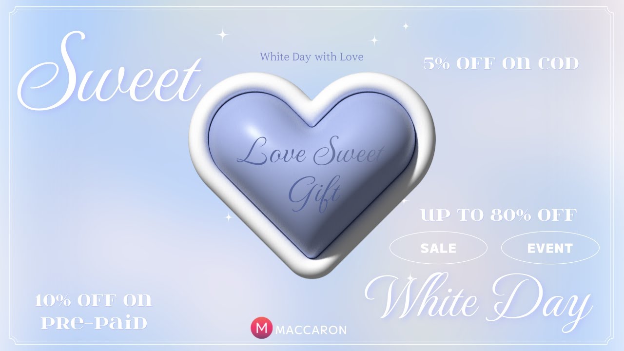 #indiabeauty #kbeauty 🎉 MACCARON WHITE DAY SALE 🎉 | 10th Mar - 14th Mar #maccaron #kbeautyreview