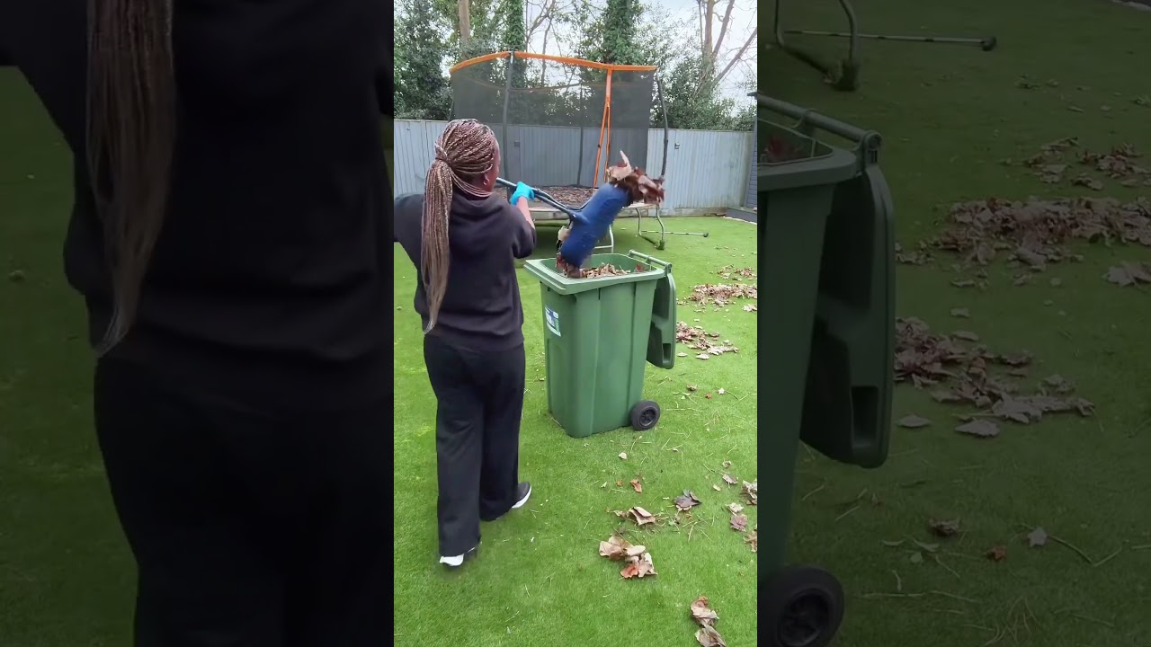 Watch me transform my backyard in less than 3 mins!🔥🤞