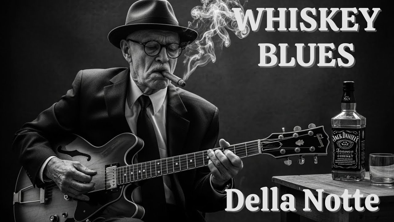 Slow Whiskey Blues Caldo e Melanconico per Rilassarsi Senza Pensieri Quando la Notte Avanza