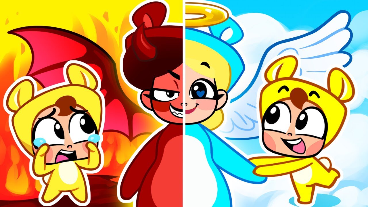 👱🏻‍♀️ Angel Mom vs Demon Mom 🧛🏻‍♀️ Funny Kids Songs And Nursery Rhymes😍