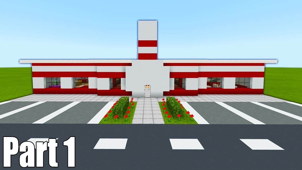 Minecraft Tutorial: How To Make A Bowling Alley Part 1 (2019 City Tutorial)