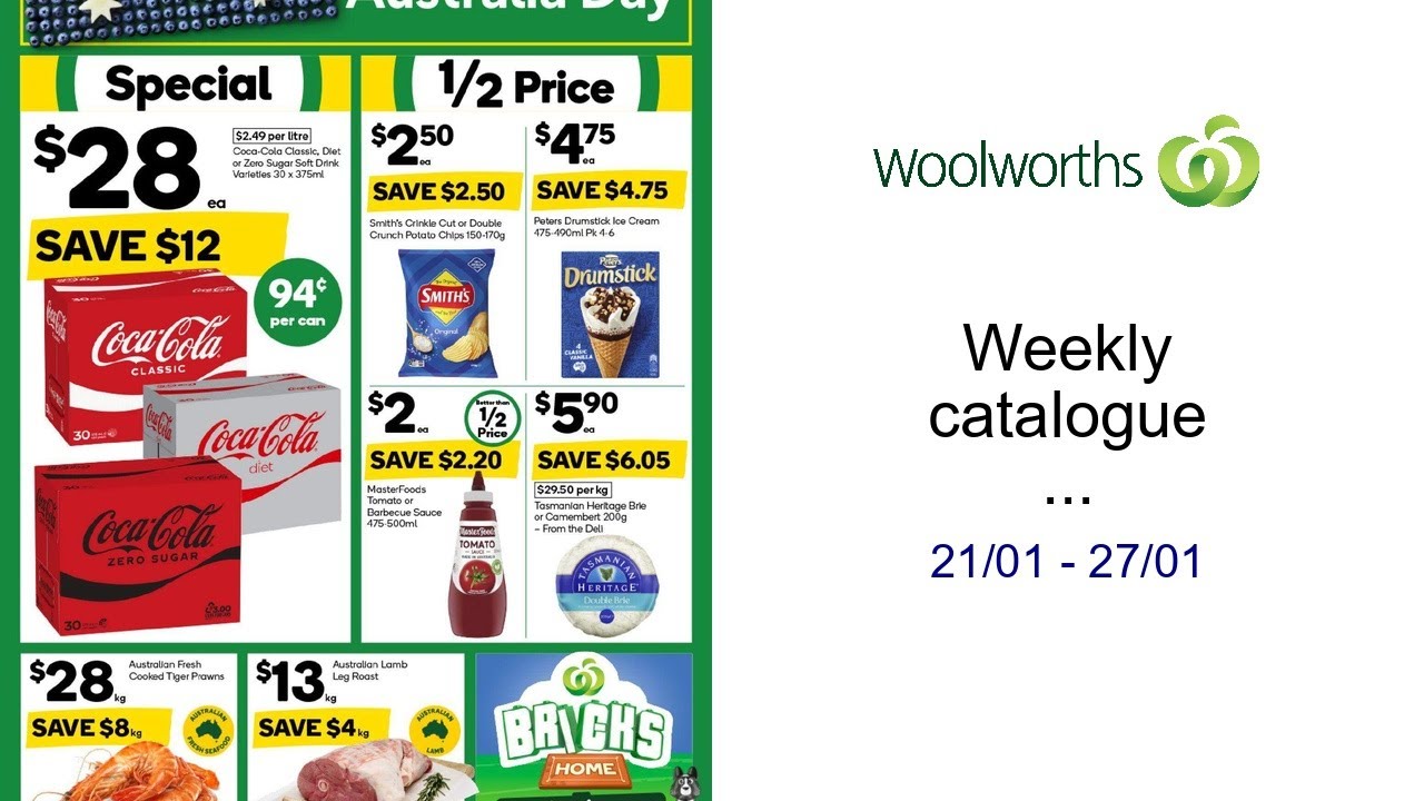 Weekly catalogue Woolworths NSW 21/01 21/01 - 27/01