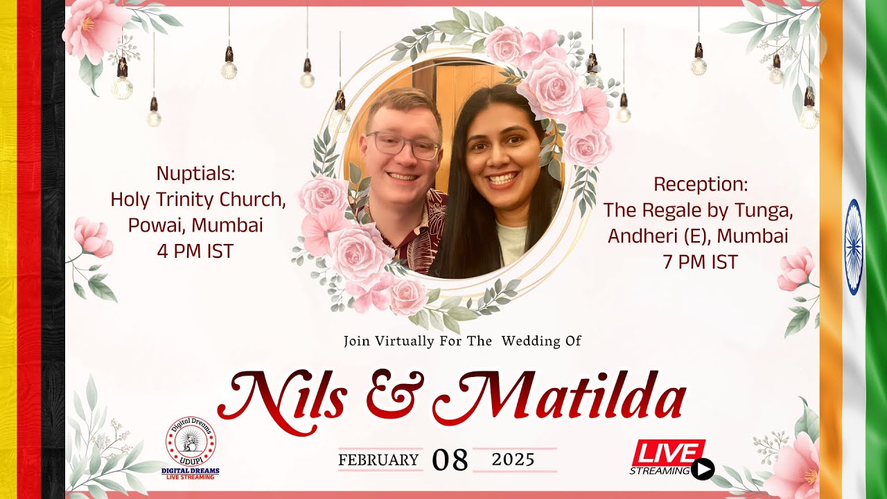 Wedding Ceremony of Nils & Matilda | Mumbai | 08 Feb 2025