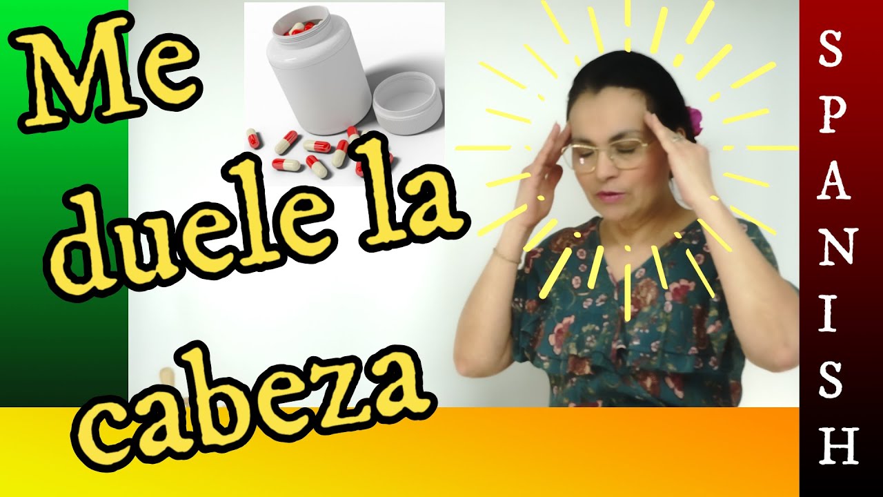 Spanish class. Comprenhension. I have a headache! VERBO DOLER -