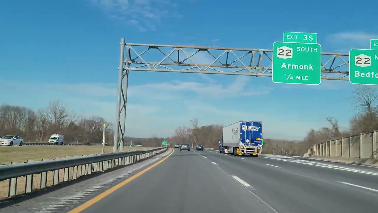 [4k ASMR] Sunny Day Winter Highway Driving!! Escaping New York City! Work! School!
